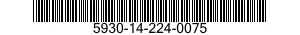 5930-14-224-0075 SWITCH,ROTARY 5930142240075 142240075