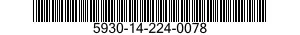 5930-14-224-0078 SWITCH,ROTARY 5930142240078 142240078