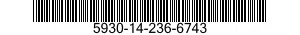 5930-14-236-6743 SWITCH,TOGGLE 5930142366743 142366743