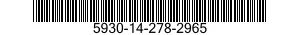 5930-14-278-2965  5930142782965 142782965