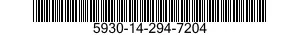 5930-14-294-7204 SWITCH,TOGGLE 5930142947204 142947204