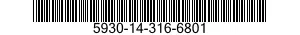 5930-14-316-6801  5930143166801 143166801