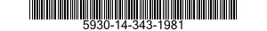 5930-14-343-1981 SWITCH,PUSH 5930143431981 143431981