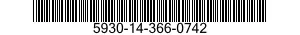 5930-14-366-0742 SWITCH,TOGGLE 5930143660742 143660742