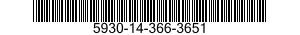 5930-14-366-3651 SWITCH,ROTARY 5930143663651 143663651