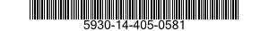 5930-14-405-0581 MOLDING,PLASTIC 5930144050581 144050581