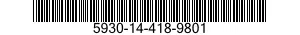 5930-14-418-9801 CLAVIER A TOUCHES 5930144189801 144189801