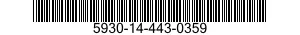 5930-14-443-0359 SWITCH,PUSH 5930144430359 144430359