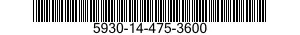 5930-14-475-3600 SWITCH,PUSH 5930144753600 144753600