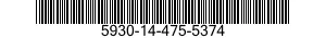 5930-14-475-5374 RETAINER,ELECTRICAL SWITCH 5930144755374 144755374