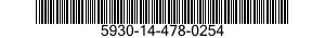 5930-14-478-0254 SWITCH,SENSITIVE 5930144780254 144780254