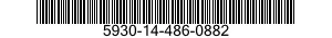 5930-14-486-0882 SWITCH,TOGGLE 5930144860882 144860882