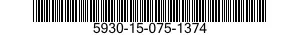 5930-15-075-1374 COMMUTATORE A6 SET 5930150751374 150751374