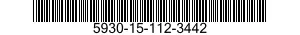 5930-15-112-3442 SWITCH,TOGGLE 5930151123442 151123442