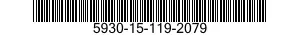5930-15-119-2079 SWITCH,CODE INDICATING WHEEL 5930151192079 151192079