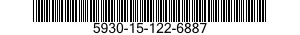 5930-15-122-6887 INTERRUTTORE A TAST 5930151226887 151226887