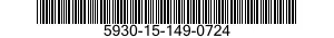 5930-15-149-0724 SWITCH,PUSH-PULL 5930151490724 151490724