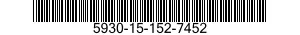 5930-15-152-7452 SWITCH,SENSITIVE 5930151527452 151527452