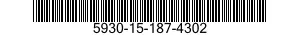 5930-15-187-4302 SWITCH,SENSITIVE 5930151874302 151874302
