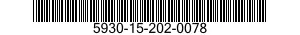 5930-15-202-0078 SWITCH,INTERLOCK 5930152020078 152020078