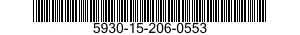 5930-15-206-0553 SWITCH,LEVER 5930152060553 152060553