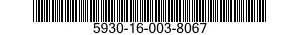 5930-16-003-8067 SWITCH,TOGGLE 5930160038067 160038067