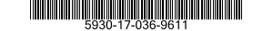 5930-17-036-9611 SCHAKELAAR 5930170369611 170369611