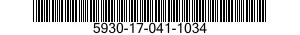 5930-17-041-1034 SWITCH,ROTARY 5930170411034 170411034