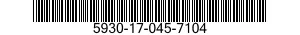 5930-17-045-7104 PUSH BUTTON 5930170457104 170457104