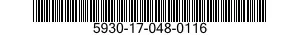 5930-17-048-0116 PUSH BUTTON 5930170480116 170480116