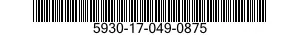 5930-17-049-0875 PUSH BUTTON 5930170490875 170490875