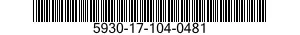 5930-17-104-0481 PUSH BUTTON 5930171040481 171040481