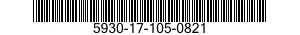 5930-17-105-0821 PUSH BUTTON 5930171050821 171050821