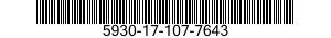 5930-17-107-7643 SWITCH,ROTARY 5930171077643 171077643