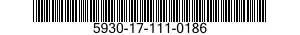 5930-17-111-0186 SWITCH,ROTARY 5930171110186 171110186
