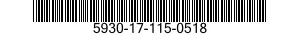 5930-17-115-0518 SWITCH,ELECTRONIC 5930171150518 171150518