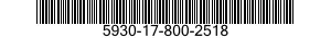 5930-17-800-2518 SWITCH,SENSITIVE 5930178002518 178002518