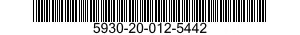 5930-20-012-5442 SWITCH,TOGGLE 5930200125442 200125442