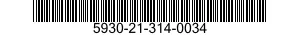 5930-21-314-0034 SWITCH,TOGGLE 5930213140034 213140034