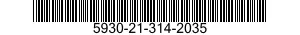 5930-21-314-2035 SWITCH,SLIDE 5930213142035 213142035