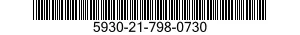 5930-21-798-0730 SWITCH SUBASSEMBLY 5930217980730 217980730