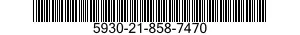 5930-21-858-7470 SWITCH,TOGGLE 5930218587470 218587470