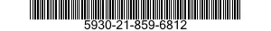 5930-21-859-6812 SWITCH,TOGGLE 5930218596812 218596812