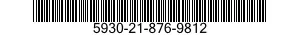 5930-21-876-9812 SWITCH,TOGGLE 5930218769812 218769812