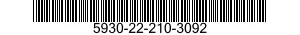 5930-22-210-3092 SWITCH,THERMOSTATIC 5930222103092 222103092