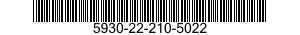 5930-22-210-5022 PUSHBUTTON SWITCH 5930222105022 222105022
