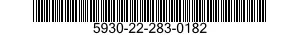 5930-22-283-0182  5930222830182 222830182