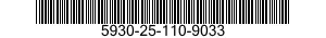 5930-25-110-9033 SWITCH,TOGGLE 5930251109033 251109033