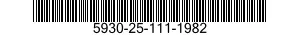 5930-25-111-1982 SWITCH,TOGGLE 5930251111982 251111982