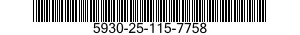 5930-25-115-7758 SWITCH,TILT 5930251157758 251157758